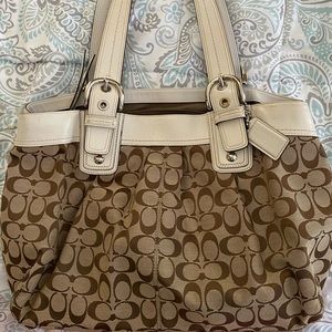 Coach Signature Print Soho Handbag